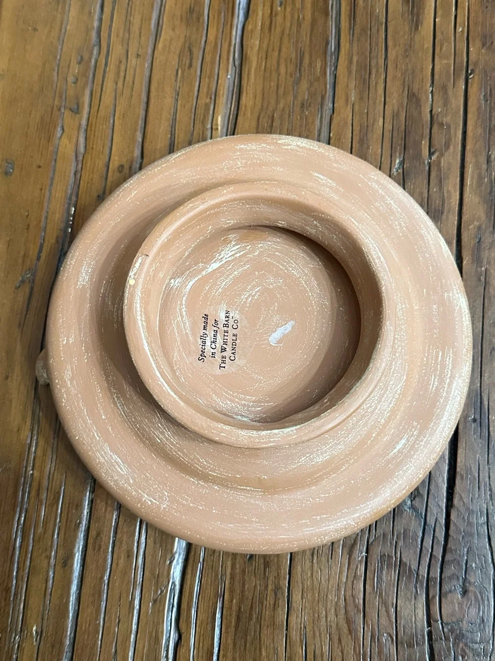 The White Barn Candle Co. Terra Cotta Candle Holder Bird Bath #2 - Picture 8 of 16